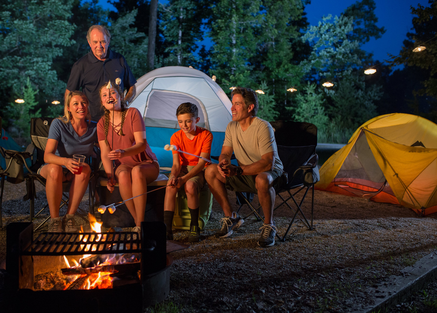 Gather 'round the campfire and sing some fun songs. Photo courtesy of the Virginia Department of Conservation and Recreation