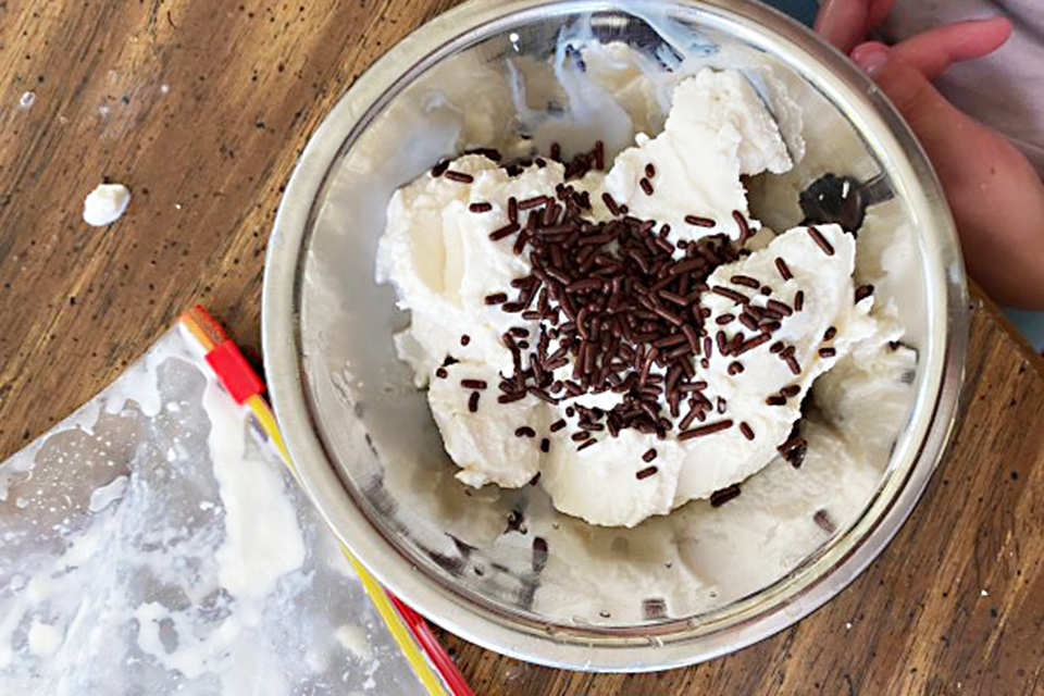How to Make Ice Cream in a Bag (or Mason Jar) in 5 Easy Steps Learn how to make homemade ice cream for a tasty activity with the kids!