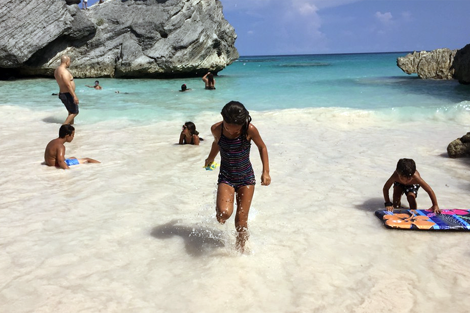 Bermuda's gorgeous beaches are the perfect place to unwind. Photo by Mommy Poppins