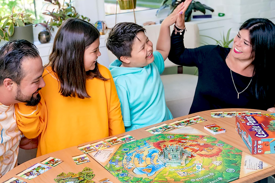 Cooperative games like Castle Panic are perfect for family game night. 