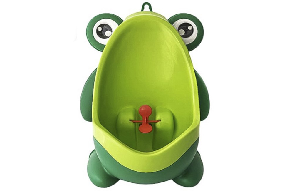 The Frog Pee gives little boys something to aim at, and is lots of fun. 