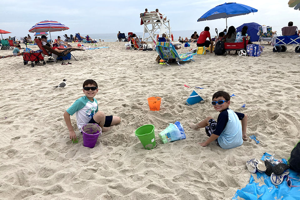 Visiting the Jersey Shore with kids: Island beach