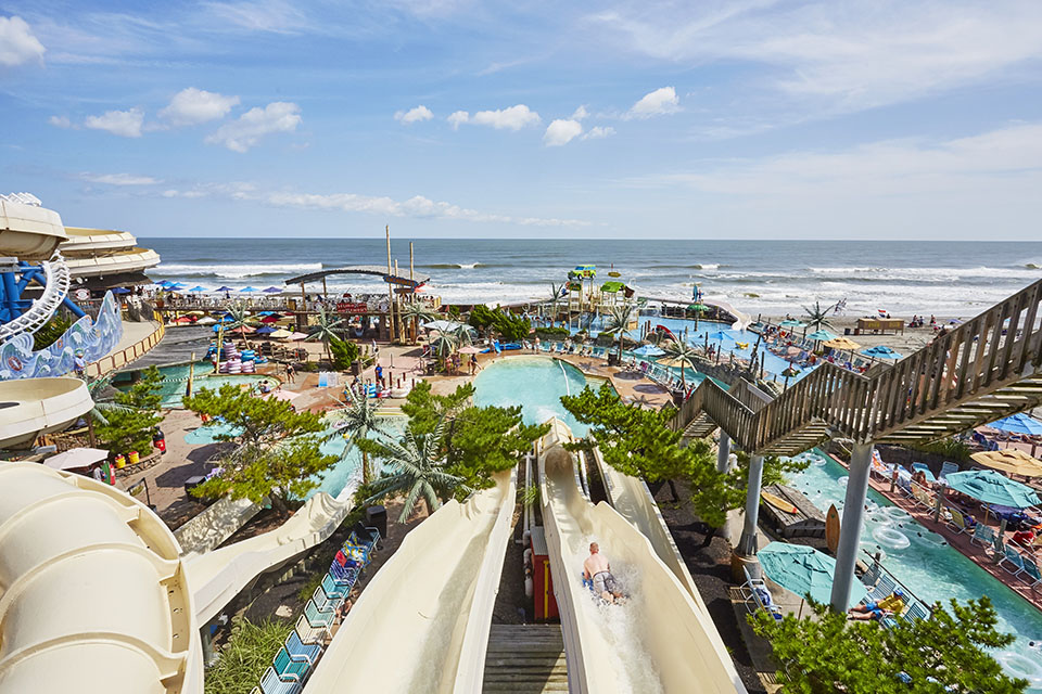 Make a splash at a Jersey Shore waterpark, like Ocean Oasis at Morey's Piers. Photo by Kip Dawkins