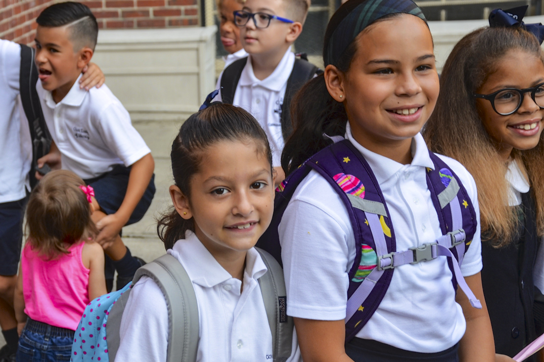 Excitement, and nerves, build for the first day of school. Photo by Joe Shlabotnik 